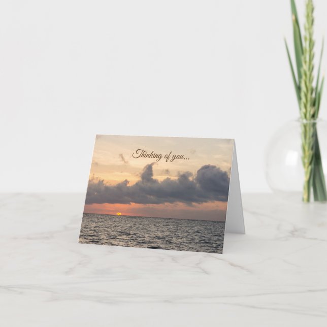 Goodmorning Folly Beach Thinking Of You Card (Front)