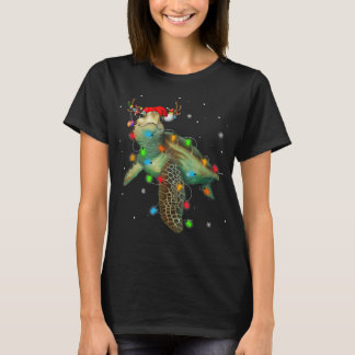 Goodness Astute Sea Turtle Christmas Lights Funny  T-Shirt