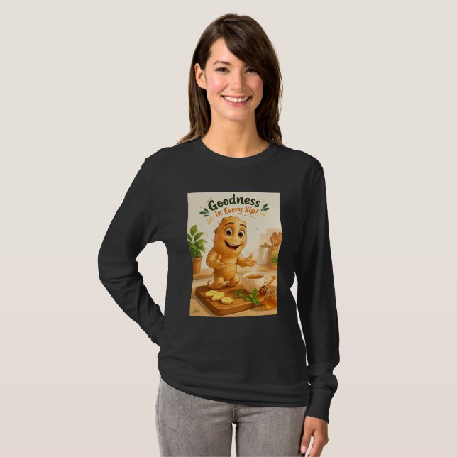 Goodness in Every Sip Long Sleeve T-Shirt (Front Full)