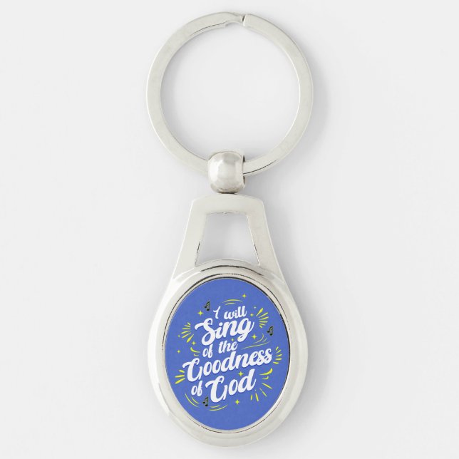 Goodness of God Typographic Joyful Key Ring (Front)