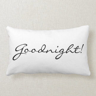 'Goodnight/Good Morning' Pillow