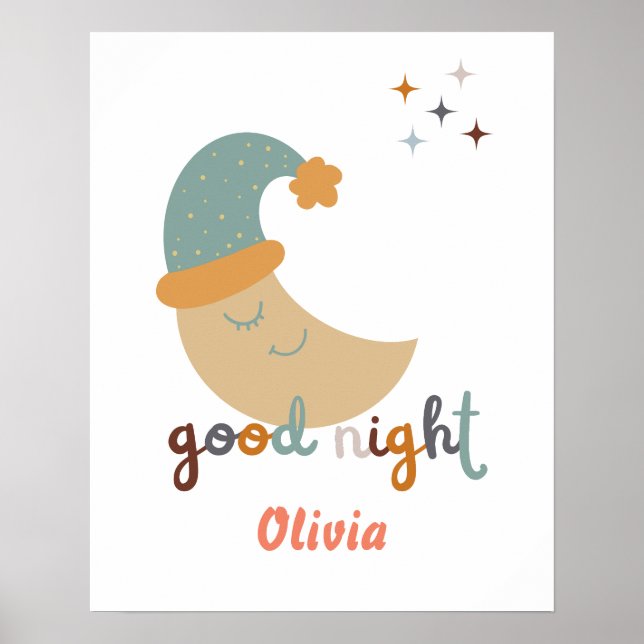Goodnight Moon Nursery Room Poster (Front)