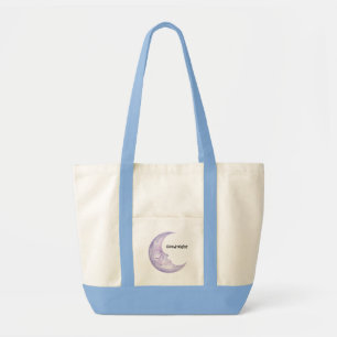 Goodnight Purple Moon Tote Bag