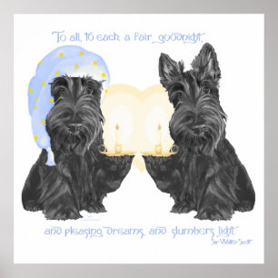 Goodnight Scotties Poster