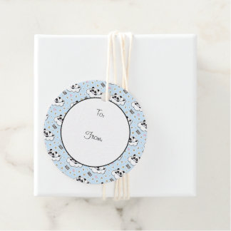 Goodnight Sleeping Panda Bear Favour Tags