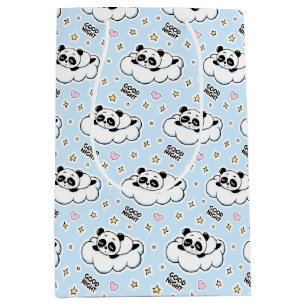 Goodnight Sleeping Panda Bear Medium Gift Bag