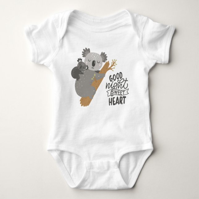 Goodnight Sweetheart Baby Bodysuit (Front)