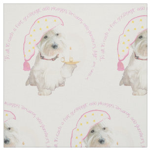 Goodnight Westie Fabric
