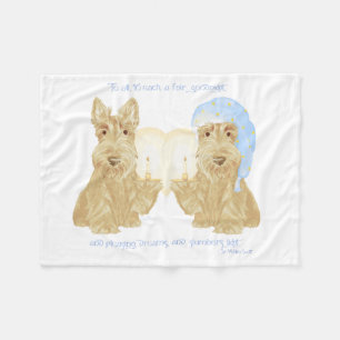 Goodnight Wheaten Duo Fleece Blanket
