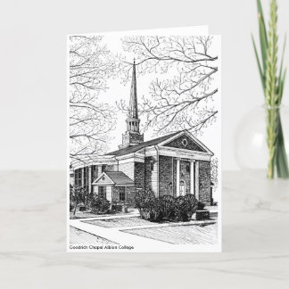 Goodrich Chapel Albion College Note card