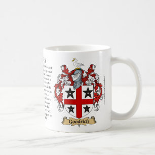 Goodrich, the Origin, the Meaning and the Crest Coffee Mug