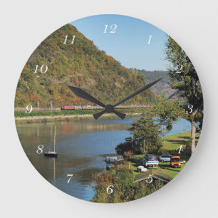 Goods train with Löf Large Clock