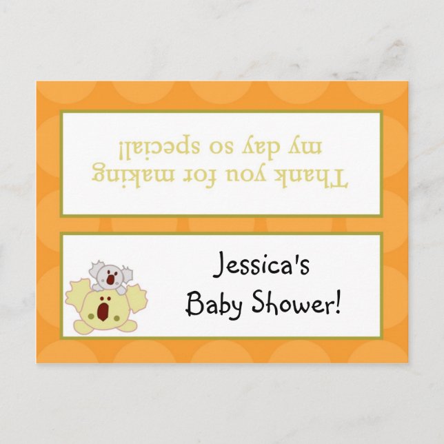 Goody Bag Toppers Tropical Punch Invitation Postcard (Front)