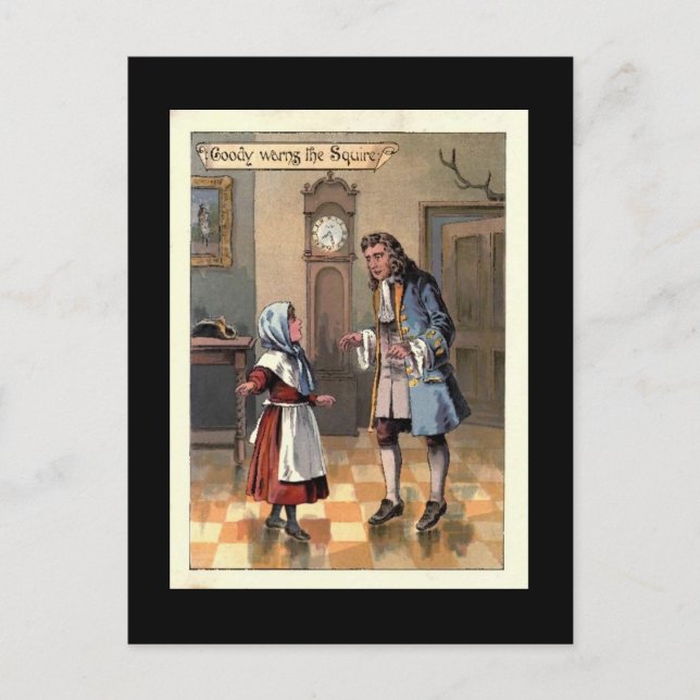 Goody Warns the Squire Postcard (Front)