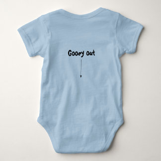 Gooey in and Gooey out silly baby bodysuit