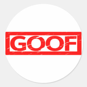 Goof Stamp Classic Round Sticker