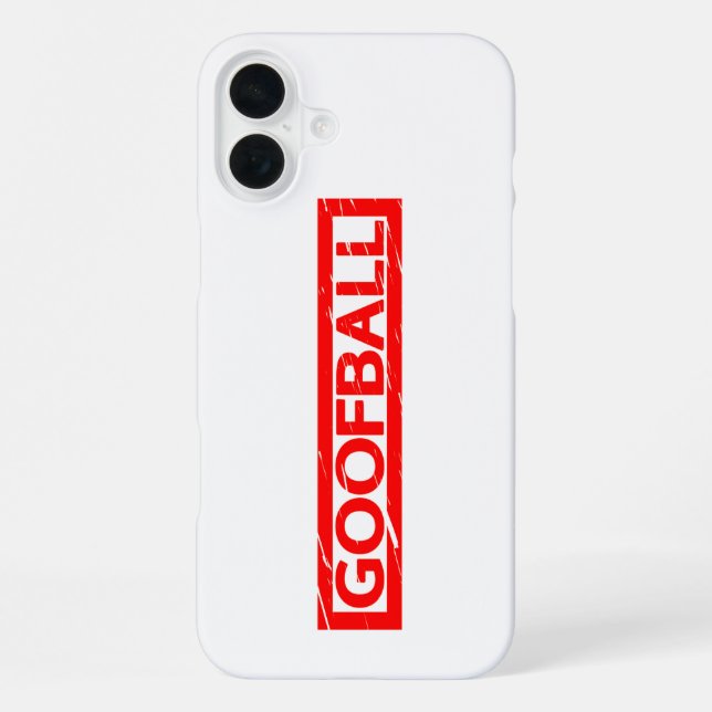 Goofball Stamp iPhone Case (Back)