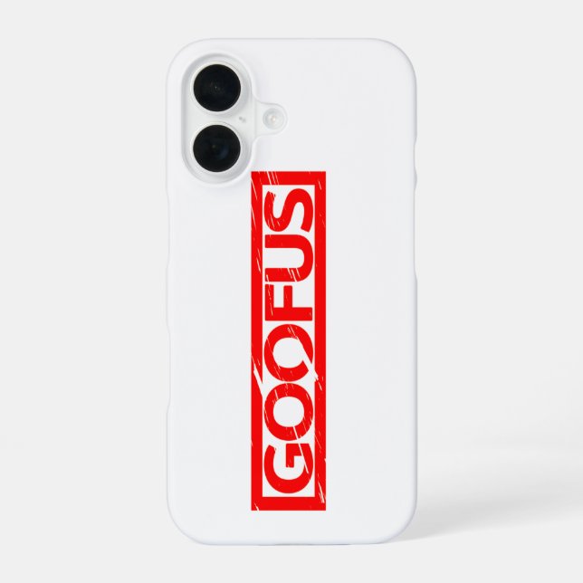 Goofus Stamp iPhone 16 Case (Back)
