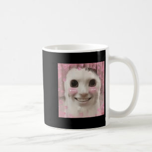 Goofy Ahh Cat Meme Dank Cursed Weirdcore Cringey B Coffee Mug
