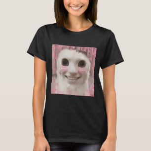 Goofy Ahh Cat Meme Dank Cursed Weirdcore Cringey B T-Shirt