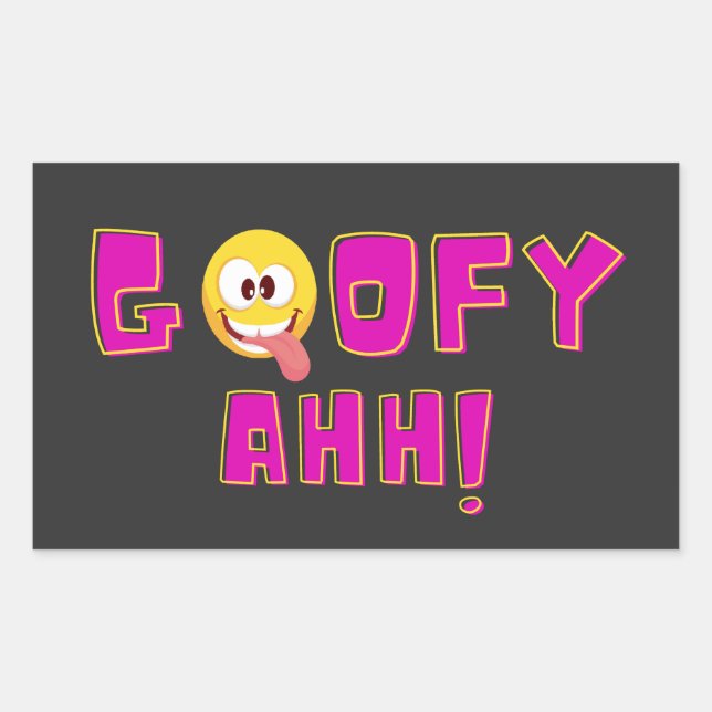 Goofy Ahh, goofy ahh beat, Rectangular Sticker (Front)