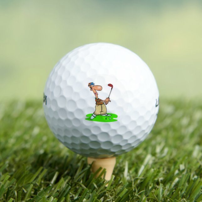 * *GOOFY BUT COOL GOLFER** GOLF BALLS (Insitu Tee)
