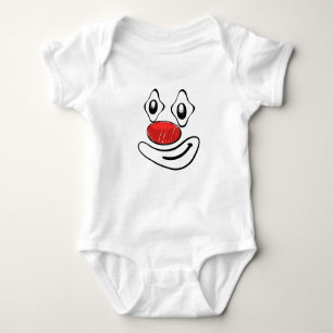 Goofy Clown Yellow Face Baby Bodysuit