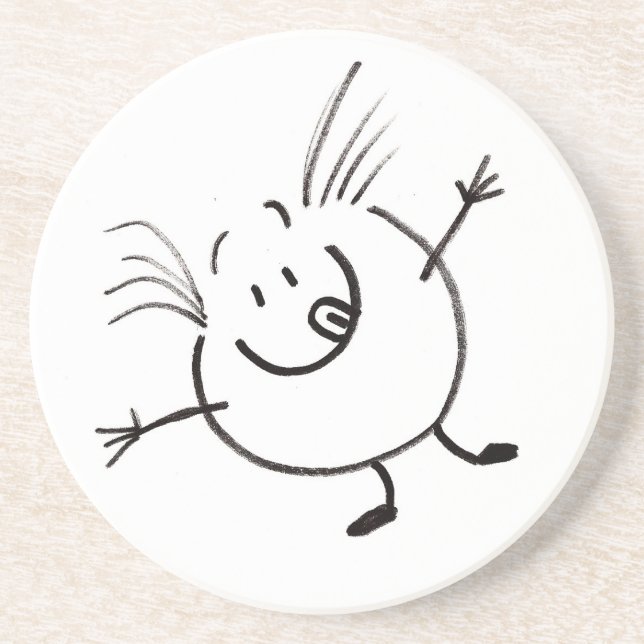 Goofy Doodle Guy Coaster (Front)