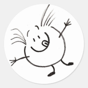 Goofy Doodle Guy Stickers - Set of 20