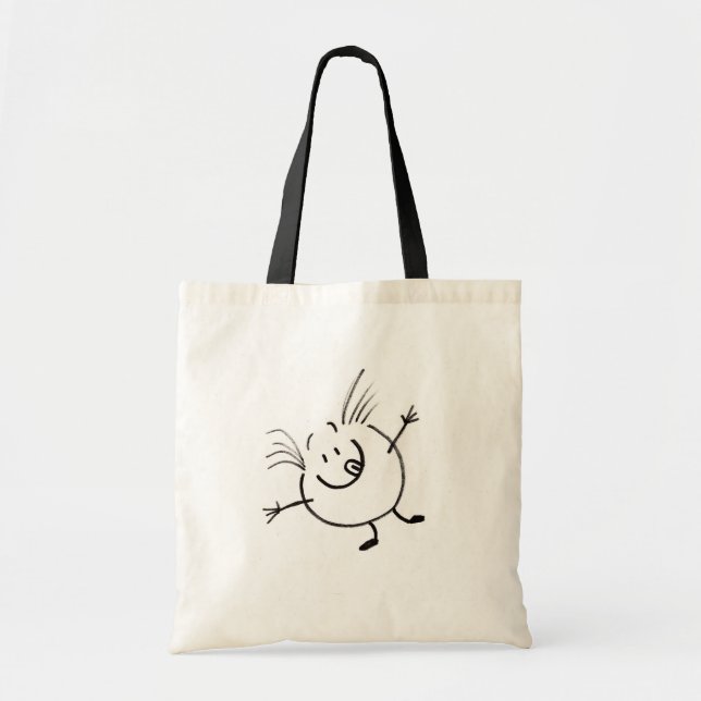 Goofy Doodle Guy Tote Bag (Front)