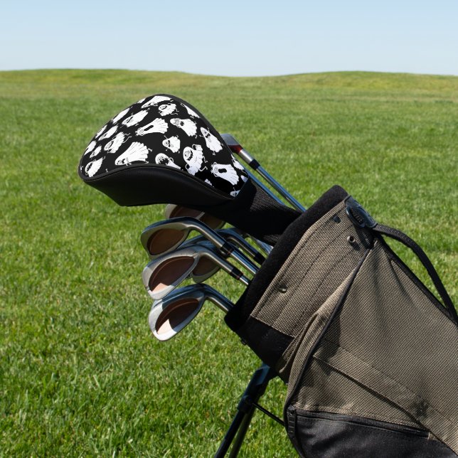 Goofy Ghosts Golf Club Cover (In Situ)