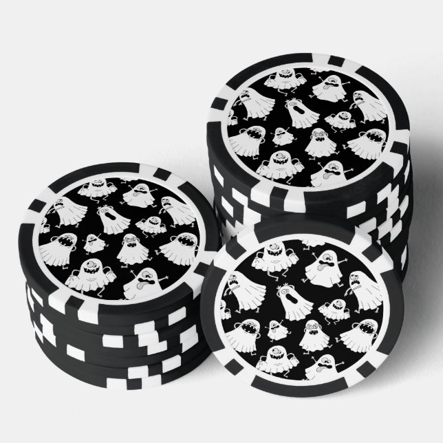 Goofy Ghosts Poker Chips (Stack)