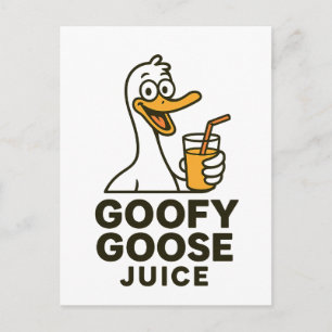 Goofy Goose Juice – Playful & Quirky Designs for F Postcard