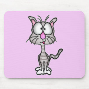 Goofy Kitty Mousepad