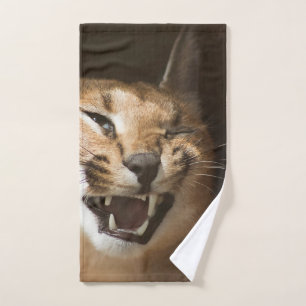 Goofy Lynx Hand Towel