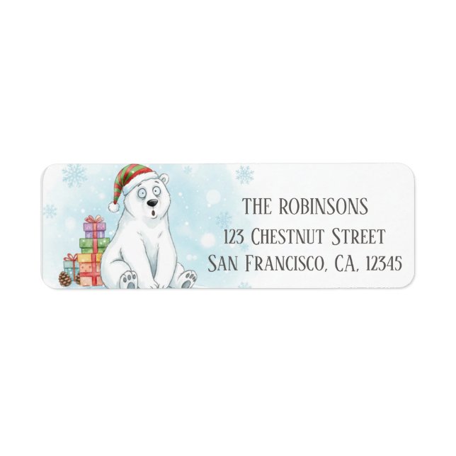 Goofy Polar Bear Christmas Presents  (Front)