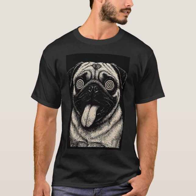 Goofy Pug T-Shirt (Front)