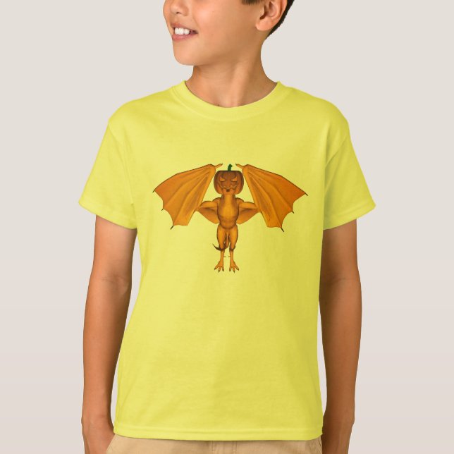 Goofy Pumpkin Dragon T-Shirt (Front)