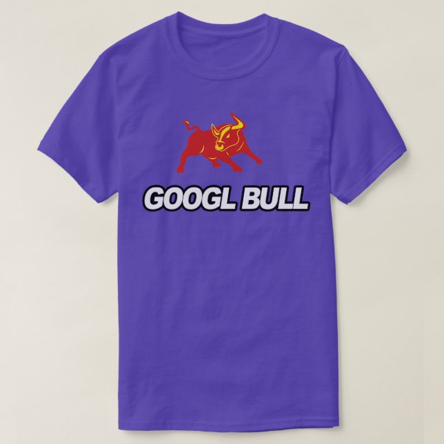 GOOGL Bull Red T-Shirt (Design Front)