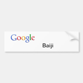 Google Baiji Bumper Sticker