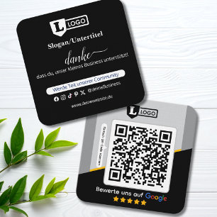 Google Bewertungskarte mit QR code Business Card