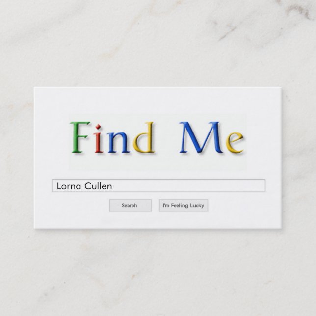 google business card (Front)