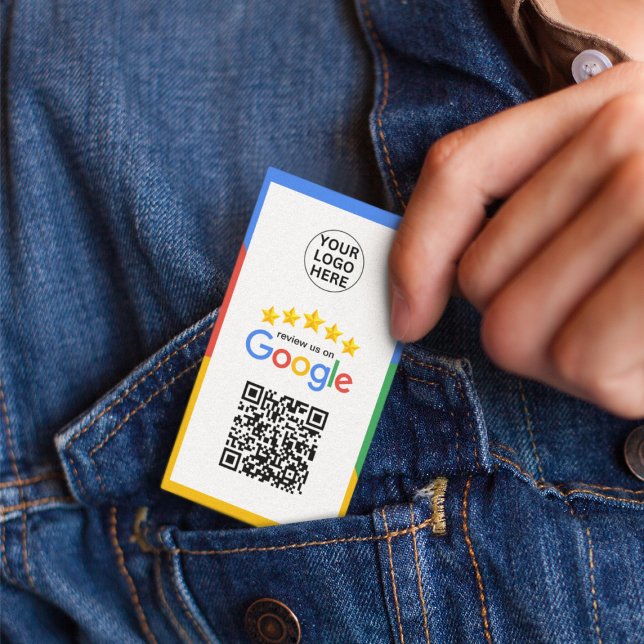 Google Business Review 5 Star Qr Code  Card (Creator Uploaded)