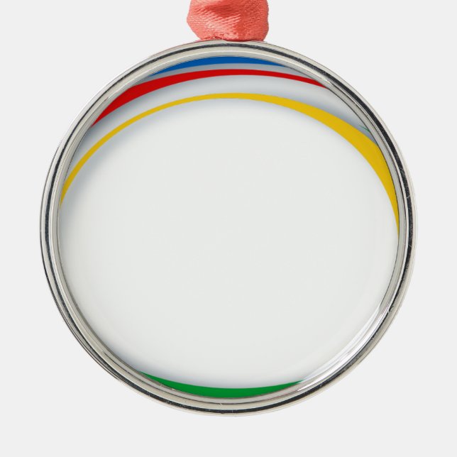 Google colours metal tree decoration (Front)