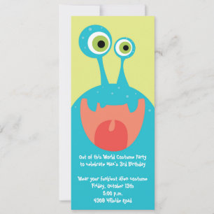 Google Eyed Monster Invitation