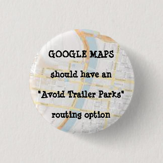 GOOGLE MAPS 3 CM ROUND BADGE
