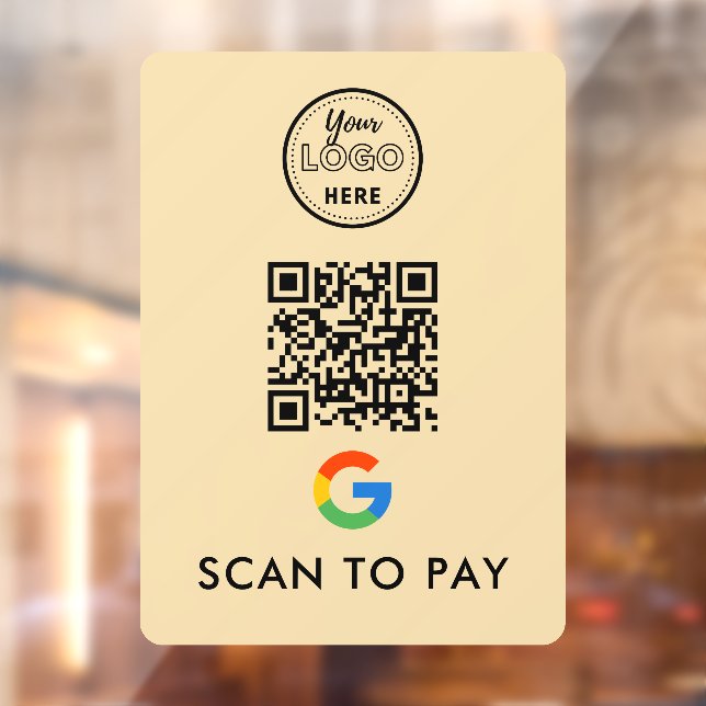 Google Pay QR Code Scan to Pay Modern Logo Groovy (Sheet 2)