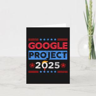 Google Project 2025 Retro For Trump Fan Card