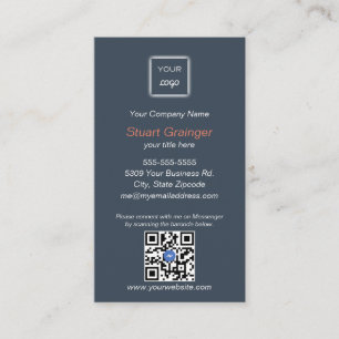 Google Review - Business Card - Messenger QR Link