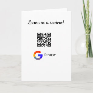 Google review business logo Scan QR review Card